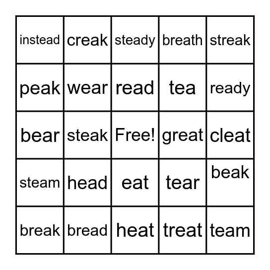 EA Bingo Card