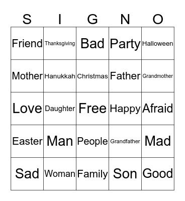 Bingo Card