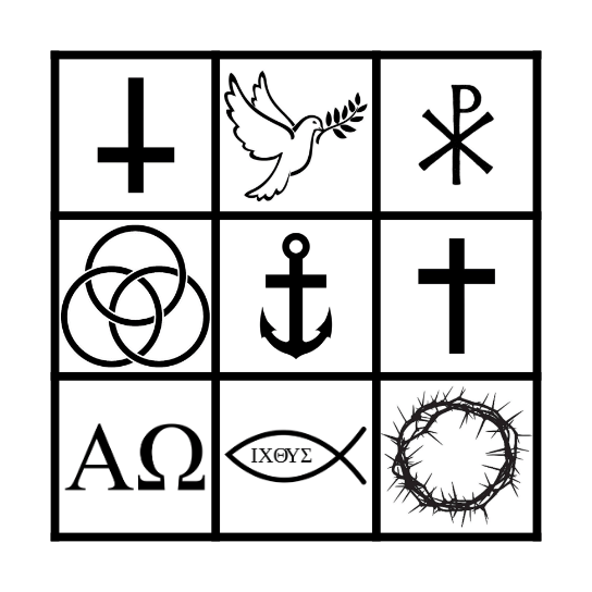 Bingo des symboles chrétiens Bingo Card