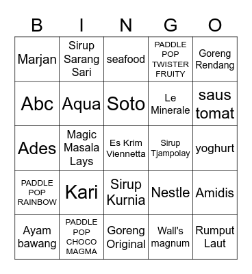 Bingo with Mat Bingo Card