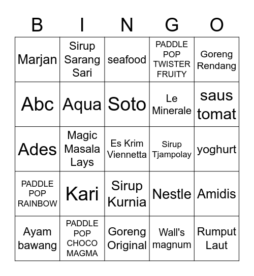 Bingo with Mat Bingo Card