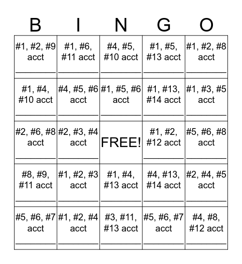 IDORB Probing Questions Bingo Card