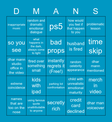 Dhar mann gaming bingo Card