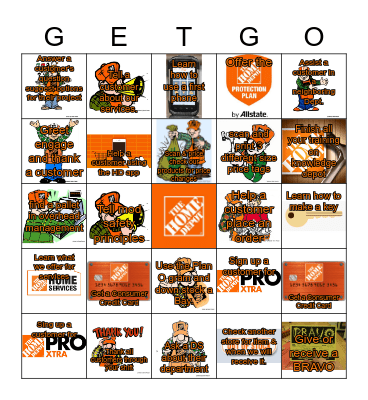HOME DEPOT Bingo Card