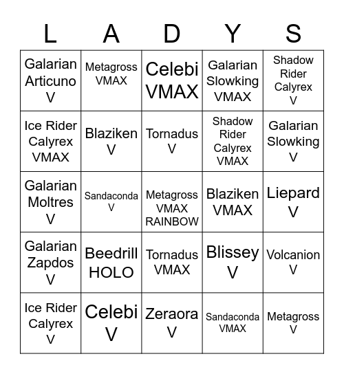 Chilling Reign Bingo Card