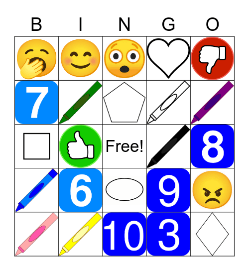 Spanish Bingo Card