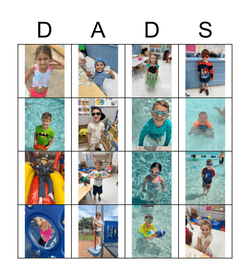 Father's Day Bingo Card