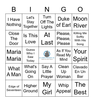 HP Musical Bingo Card