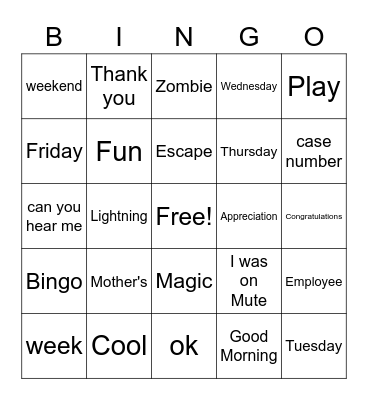 First American Bingo Card