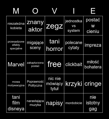 Hollybruh Bingo Card