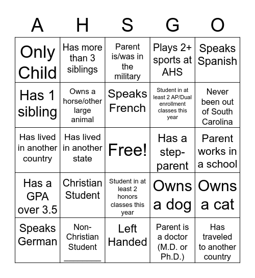 School Culture Bingo Card