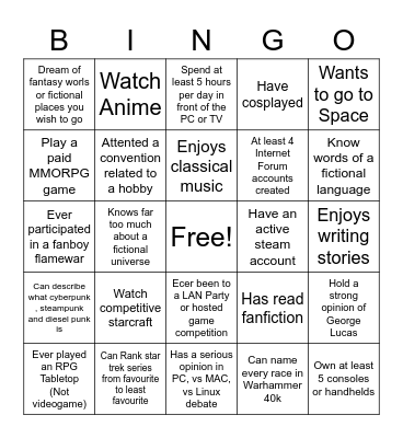 Bottom Bingo Card