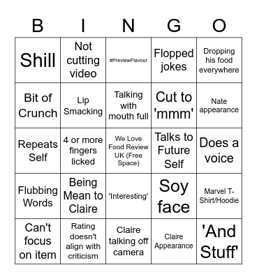 FRUK Bingo Card
