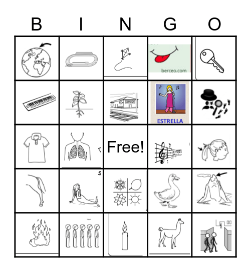 Palabras Polisemicas Bingo Card
