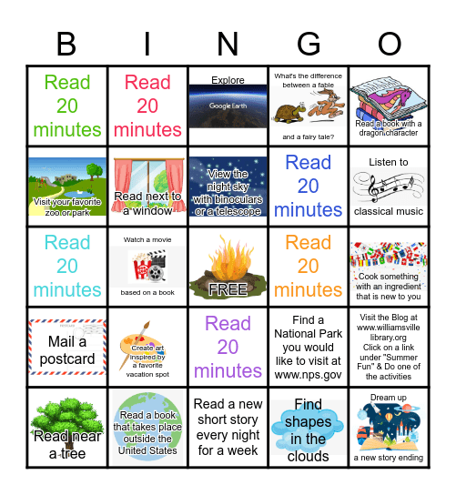 Fairy Tales & Far Away Places Bingo Card