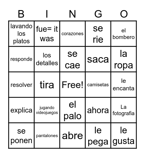 DED chp 10 Bingo Card