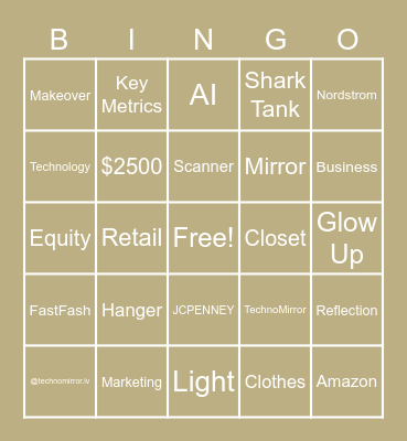TechnoMirror Bingo Card