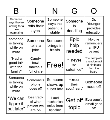IDG Bingo Card