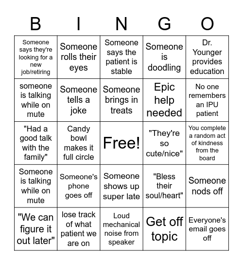 IDG Bingo Card