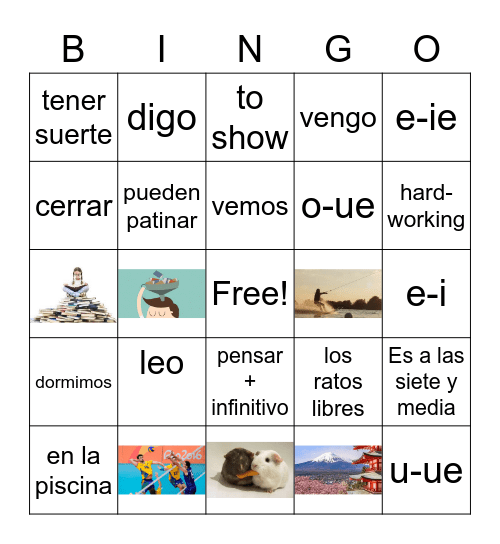 Un repaso del año Bingo Card