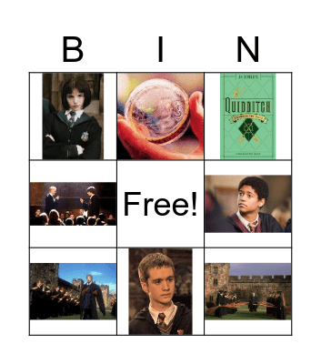 Harry Potter 9 Bingo Card