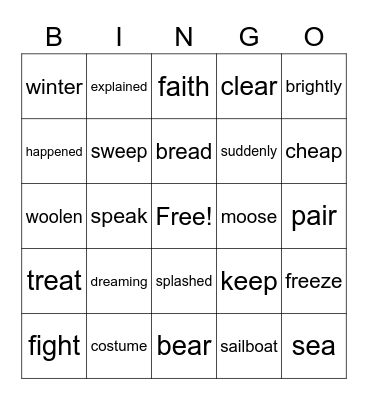 SPIRE Level 4 Bingo Card