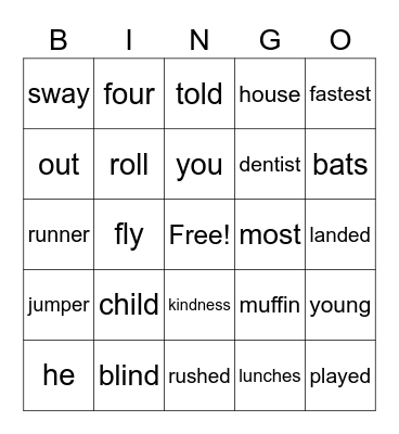 SPIRE Level 3 Bingo Card