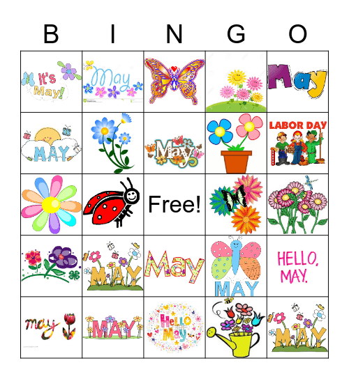 May Bingo Card