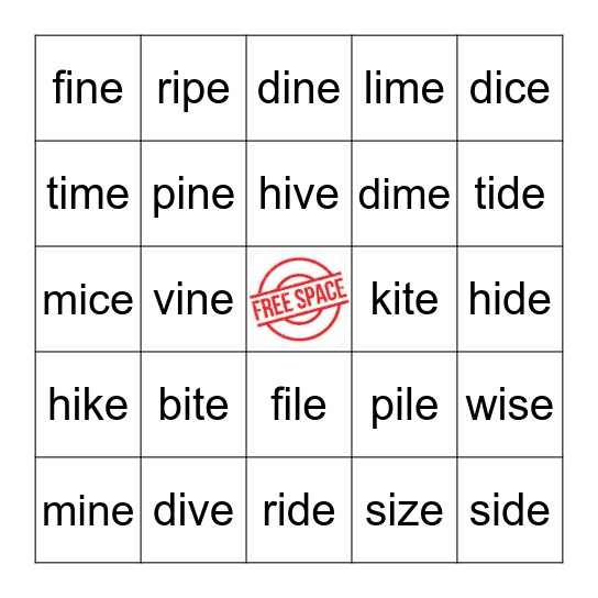 Readers Race Bingo Card