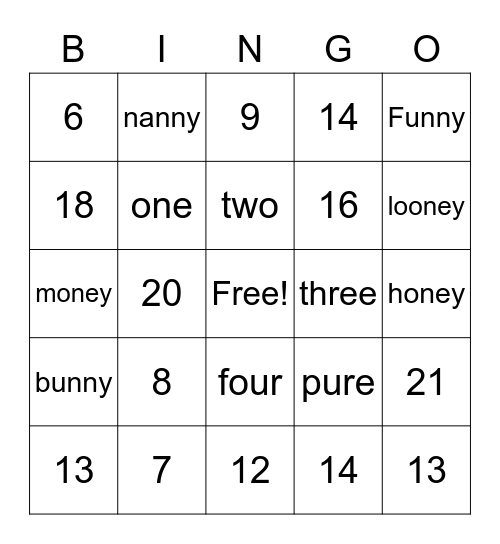 WIN Bingo Card