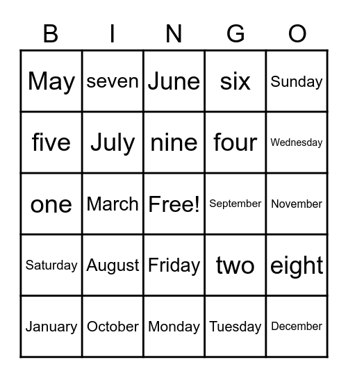 El 10 de mayo Bingo Card