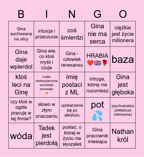 ŁS Bingo Card