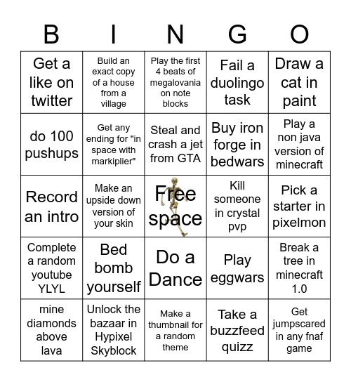 Pain bingo! Bingo Card
