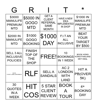 September Glebe BINGO! Bingo Card