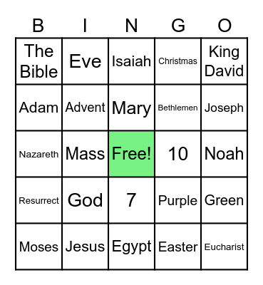 CCD BINGO Card