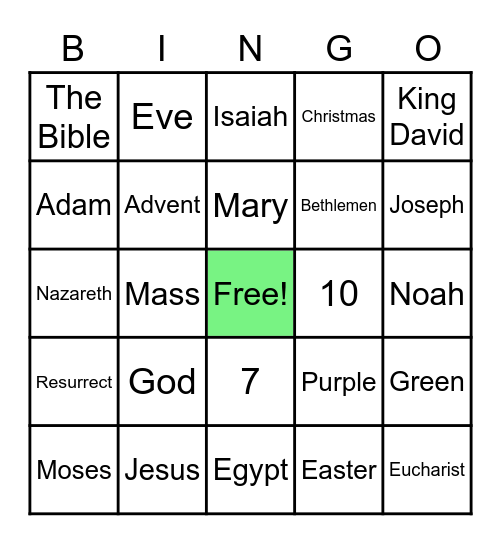 CCD BINGO Card