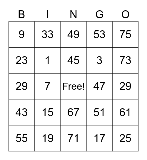 Dhang Agustin Bingo Card