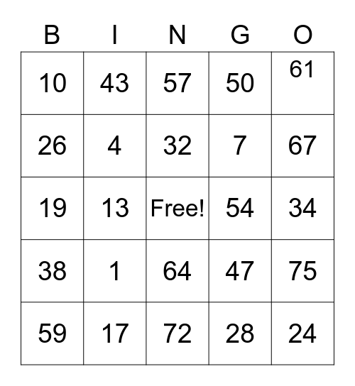 Dhang Agustin Bingo Card