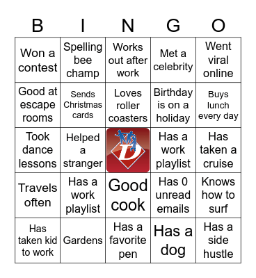 Connection Bingo Card