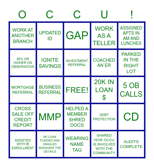 EA ENRICHING BINGO Card