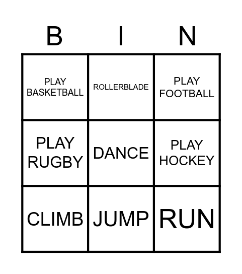 Let's play Bingo Card