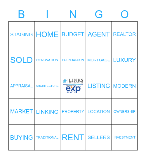 LINK's Real Estate Bingo Card
