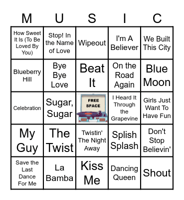 POPULAR 1960s-NOW Bingo Card