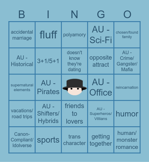 atzfanfics: SFW + AUs Bingo Card