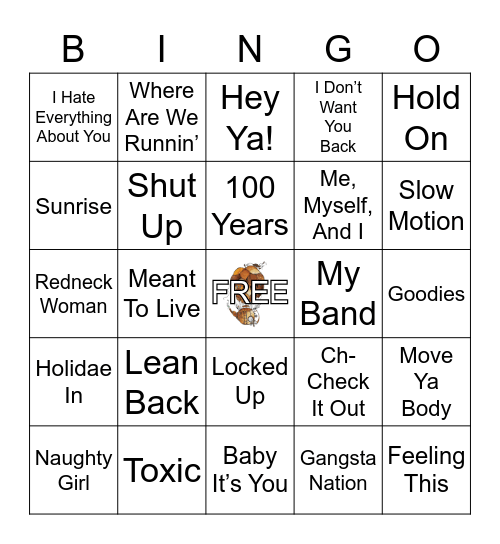 NOW CD 15,16, & 17 Bingo Card