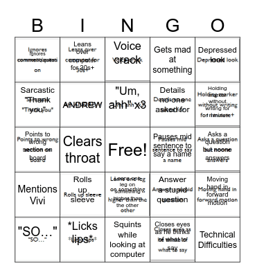 Ingo Bingo Card