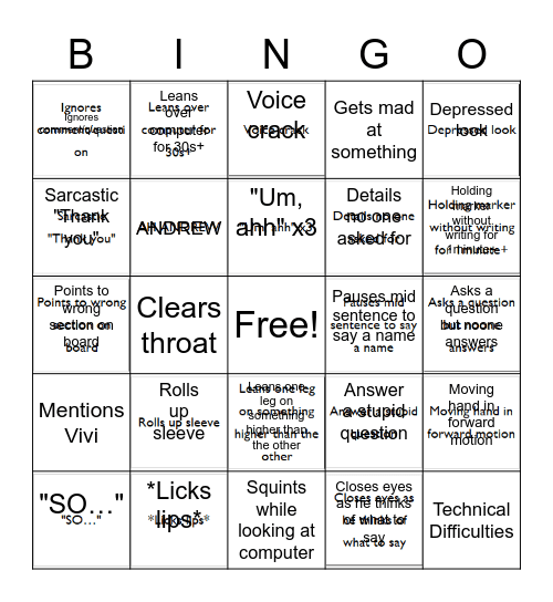 Ingo Bingo Card