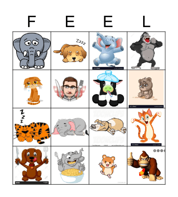 Feeling Bingo Card