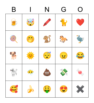 Fun bingo Card