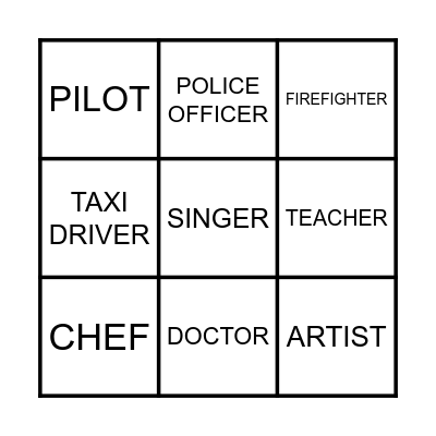 JOB BINGO! Bingo Card